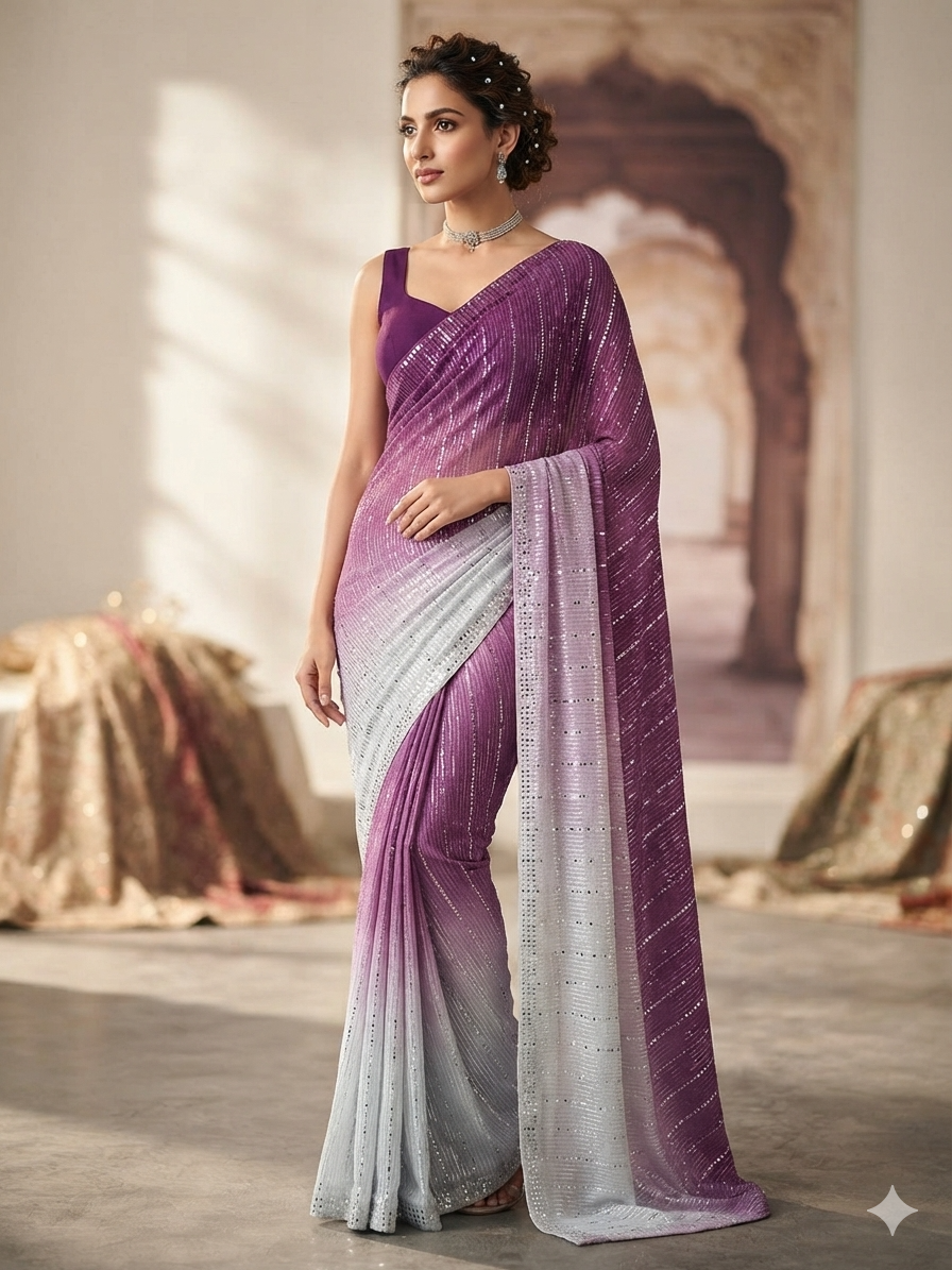 unstitched saree