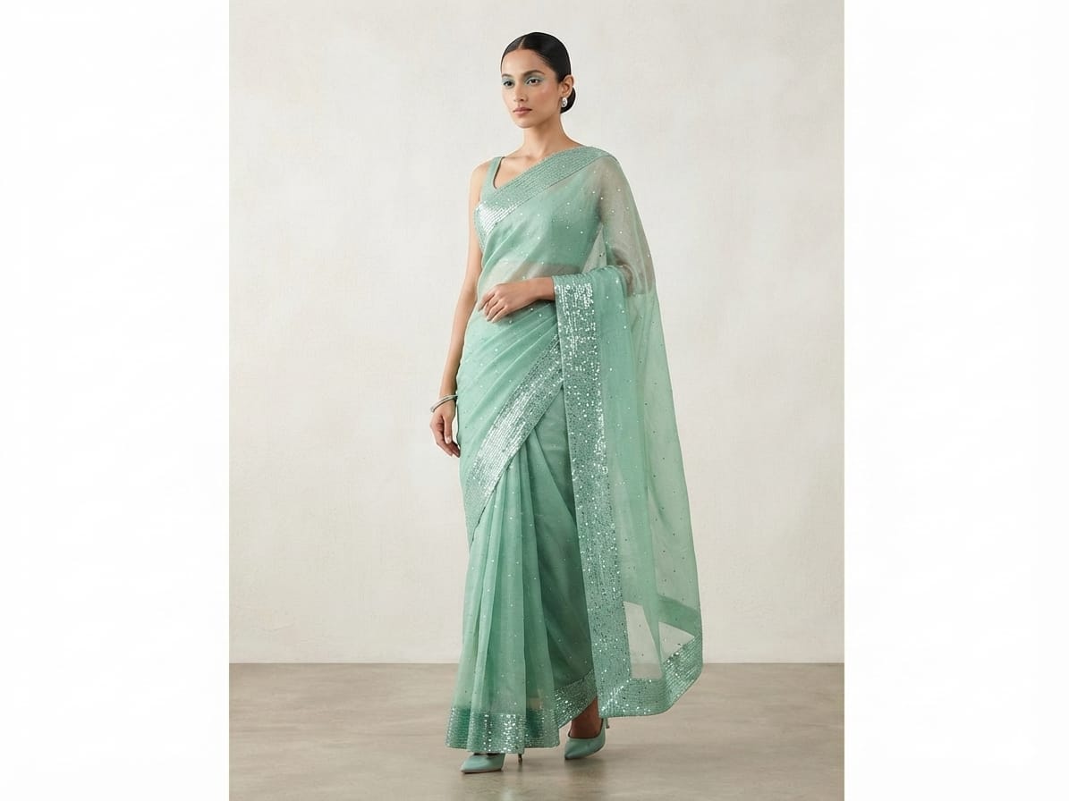 Heritage Glow Lava Silk Saree