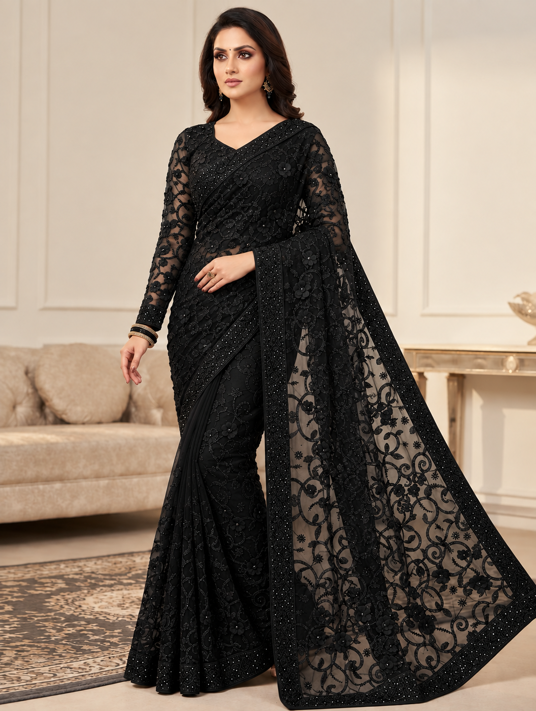 ayeza khan saree