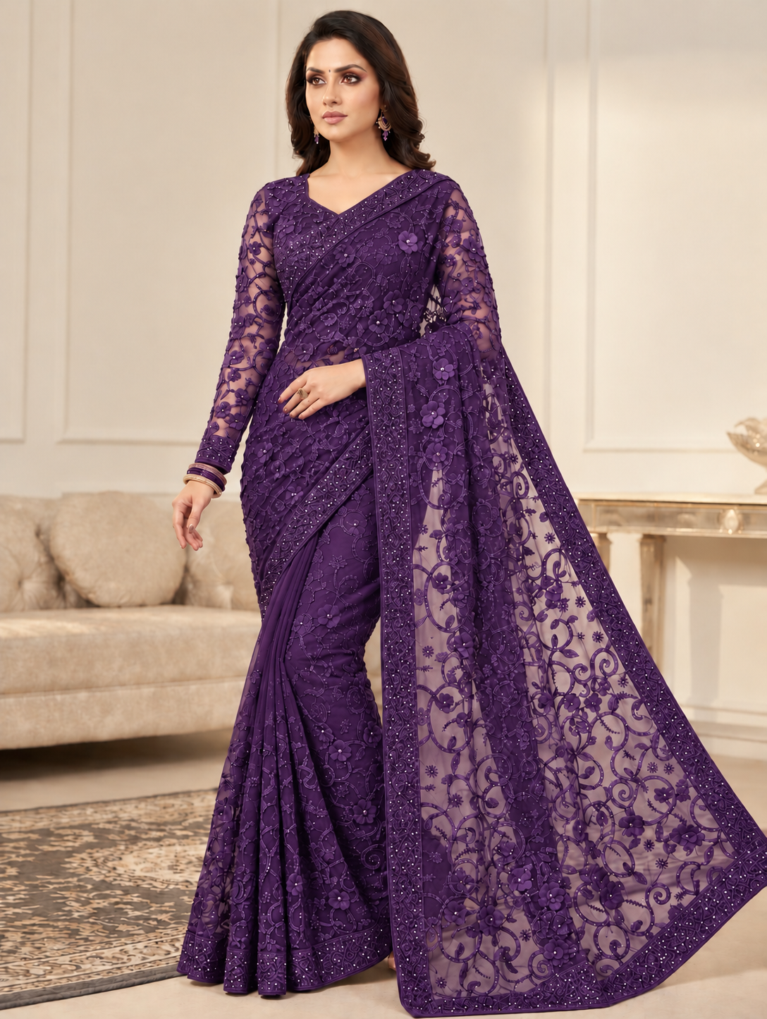 ayeza khan saree